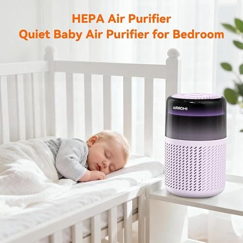 AIRROMI HEPA Air Purifier for Bedroom&Home,Pet Air Purifier for Home Pets,Removes Pet Odor,Cat Litter Smell,Dust,Smoke&Allergies,Quiet Room Air Purifier with Scents,360°Air Cleaner,A2005 Purple thumbnail 8