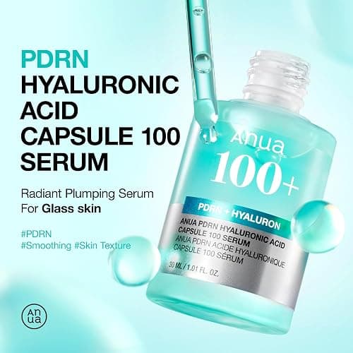 Anua PDRN Hyaluronic Acid Capsule 100 Serum, Radiant Face Serum, Hyaluronic Acid, Hydration, Moisture Plumping effect, Natural color, Fragrance free, Korean Skincare, 30ml / 1.01 fl. oz thumbnail 2