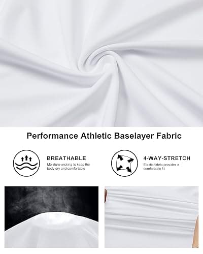NebuKinex 5 Pack Women's Compression Shirt Long Sleeve Workout Tops Athletic Baselayer Quick Dry Gym Yoga Running T-Shirt thumbnail 3