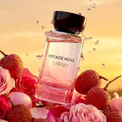 QAWAFI Voyage Nova Eau de Parfum for Women, Lychee Bergamot Ginger, Rose Peony Cocoa Blossom, Elegant Patchouli, Long Lasting Spring Fall Perfume, 50ml &1.7fl oz thumbnail 6