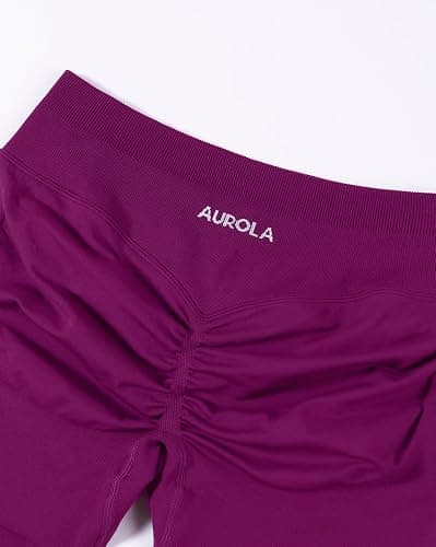AUROLA Influence Workout Shorts for Women,2.5 3.5 4.5 5.5 6.5 No Roll Up Squat Proof Scrunch Seamless Compression Gym Short thumbnail 3