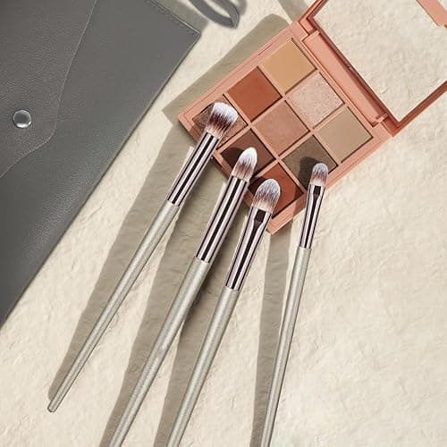 Makeup Brushes Set, 15 Pcs Professional Foundation Eyeshadow Powder Blending Brush Set, Makeup Brushes with Bag for Face, Eyebrow, Concealer thumbnail 5