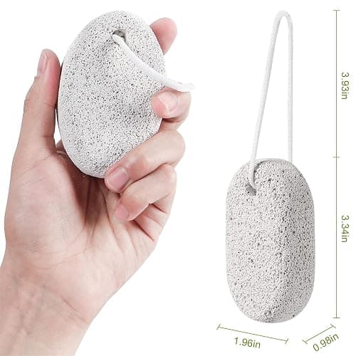 2PCS Natural Pumice Stone, Asqraqo Lava Pedicure Tools Hard Skin Callus Remover for Feet and Hands - Foot File Exfoliation to Remove Dead Skin, and Callusess thumbnail 2