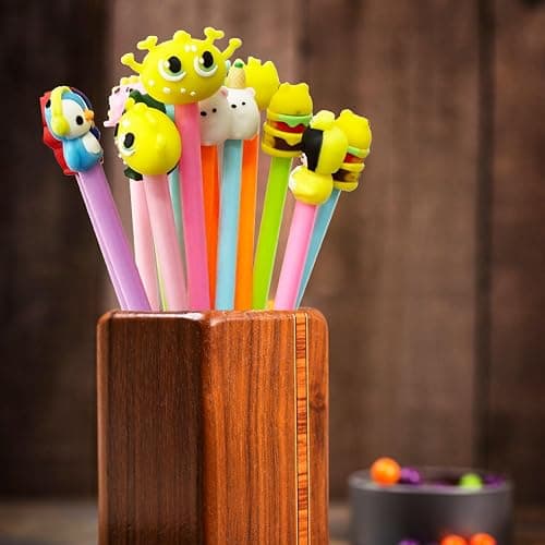 Muiyaneq 50 Pcs Cute Cartoon Gel Black Ink Pens, Random Novelty Kawaii Gel Black Ink Pens Bulk for Kids, Back to School Assorted Cool Writing Pen for Student Gift, School Office Home Supplies Present thumbnail 7