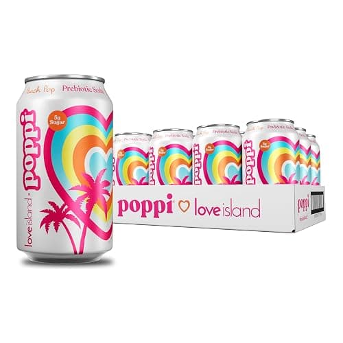 Poppi Prebiotic Soda, Sparkling Water & Fruit Juice, Punch Pop, 12 Oz, 12 Pack - Image 1