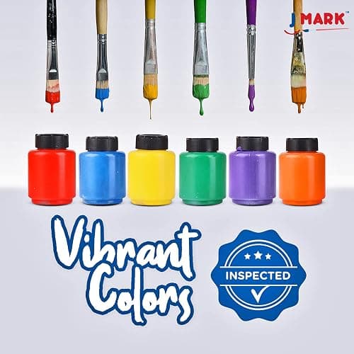 SOFIA,VIOLETA-J MARK 38-Piece Toddler Paint Set, Includes Washable Tempera Paint, Art Smock, Painting Paper, Brushes, Tools thumbnail 6