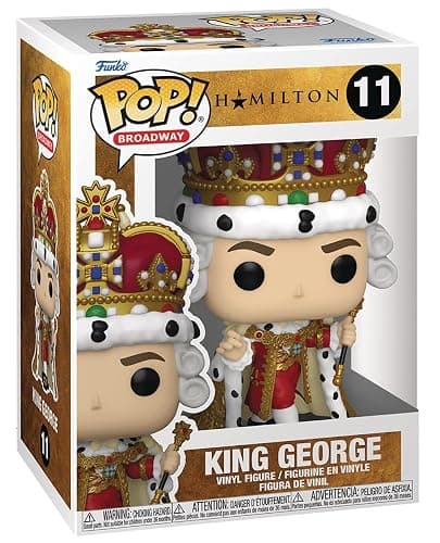 POP Broadway: Hamilton - King George Funko Vinyl Figure (Bundled with Compatible Box Protector Case), Multicolor, 3.75 inches thumbnail 3