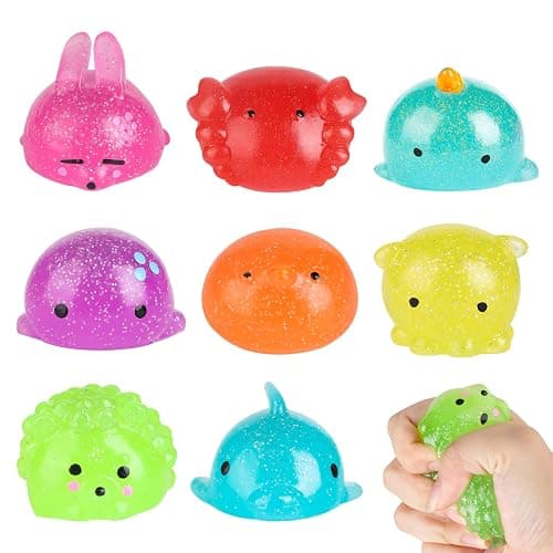 8 Pcs Taba Squishy Toy Set, Squishy Pack Soft Rising Stress Relief Sensory Toys for Kids and Adults Anxiety Relief, Gifts for Kids, Party Favors - Image 1