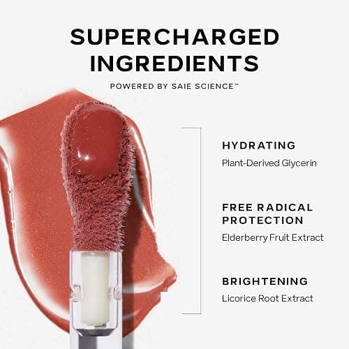 Saie Dew Liquid Blush for Cheeks - Hydrating Cream Blush Stick with a Blendable + Buildable Formula - Skincare Infused Dewy Cheek Tint for a Natural Flush - Glowy Makeup Essential - Flirty (.40 oz) thumbnail 6