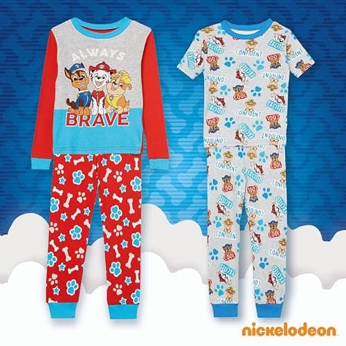 Nickelodeon Boys' Paw Patrol 6-piece Snug-fit Cotton Pajama Set, Soft & Cute for Kids thumbnail 4