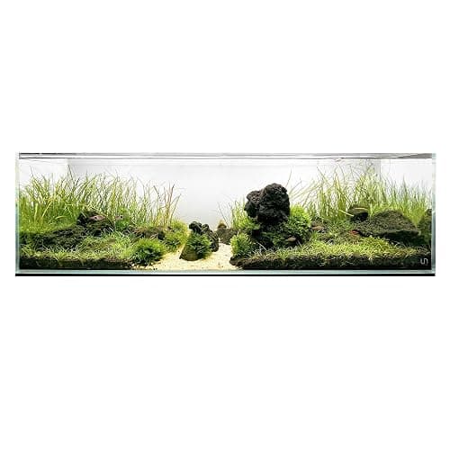 UNS Ultra Clear Rimless Tank - 11.8GAL | 45L - 35.43x7.87x9.84 | 90x20x25 CM, 6mm Glass Thickness, Leveling Mat Included - Low Iron, High Clarity Fish Tank w/ 45° Mitered Edge - [90B] - Image 1
