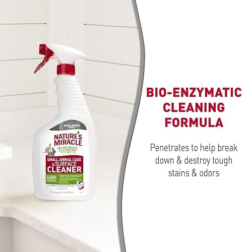 Nature’s Miracle Small Animal Cage and Surface Cleaner, Bio-Enzymatic Cleaning Formula, Destroy Tough Stains and Odors, 24 Ounces thumbnail 7