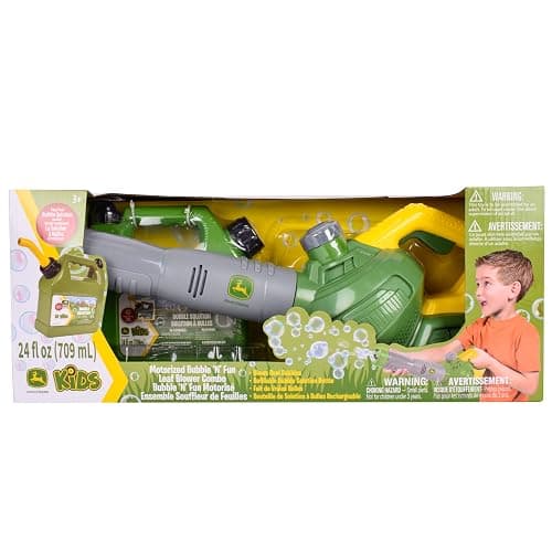 John Deere Bubble Leaf Blower Toy for Kids Includes 24oz Bubble Refill Gas Can, Outdoor Bubble Machine for Kids, Easy to Use, Outdoor Play, Great Gift Toddler 3+ thumbnail 7