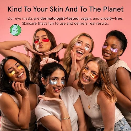 grace & stella Under Eye Mask Variety Pack - 18 Pairs of Under Eye Patches for Dark Circles - With 6 Colors (3 Pairs/Color) - Valentines Gift Bags - Gel Masks Puffy Eyes for Women, Vegan Cruelty Free thumbnail 9