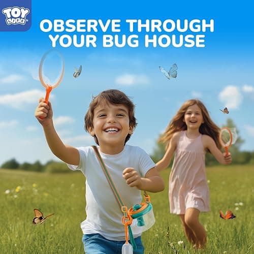 TOY Life Bug Catcher for Kids Outdoor Toys with Butterfly Net, Kids Binoculars, Magnifying Glass, Bug Habitat with Magnified Viewer & Bug Toys Tweezers, Insects Bug Catching Kit Outdoor Explorer Kit thumbnail 6