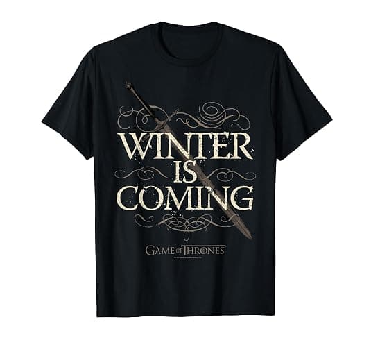 Game of Thrones Winter is Coming Text T-Shirt - Image 1