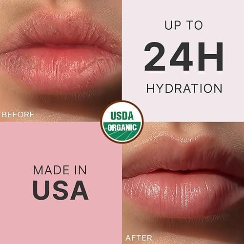 USDA Organic Lip Balm - USA Made with Natural Ingredients, 4 Pack Multi Flavor Lips Moisturizer, Moisturizing Lip Care, Beauty Gifts & Small Birthday Gifts, Moisturizer Chapstick Care for Dry Lips thumbnail 2