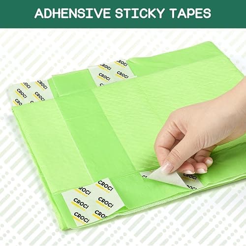 CROCI Puppy Pads 28x34in ECO Green Dog Pee Pads , Plant-Based Dogs Pads Absorbs Up to 7 Cups of Liquid, 5-Layer Leak-Proof & Quick Drying Pee Pads for Dogs, Disposable (40 Counts) thumbnail 8