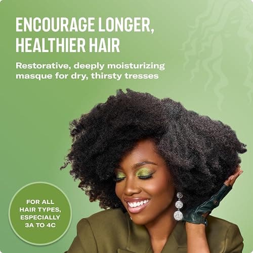 Mielle Organics Rosemary Mint Strengthening Hair Mask for Damaged Hair - Deep Conditioning Treatment Enriched with Biotin, Honey & Coconut Oil - Helps Encourage Longer, Healthier Strands (12 Oz) thumbnail 3