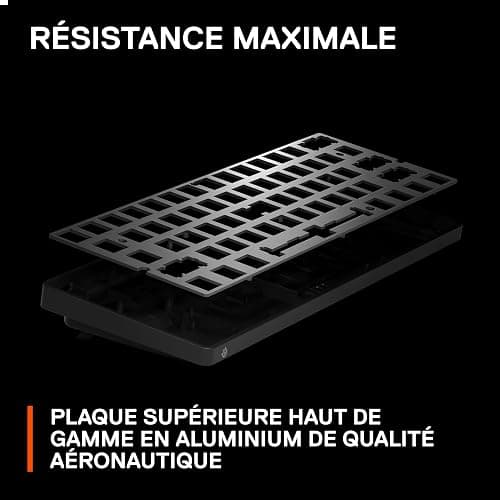 SteelSeries Apex Pro Mini Clavier Gamer 60% - Switches OmniPoint 2.0 HyperMagnetic - Actionnement Ajustable - Rapid Trigger - Rapid Tap/SOCD - Capuchons PBT - RVB - USB-C - Format FR AZERTY thumbnail 8