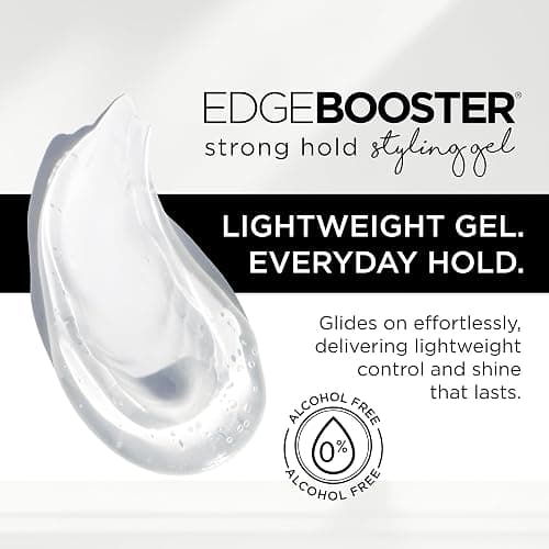 Style Factor EDGE BOOSTER® Strong Hold Styling Gel | Alcohol-Free Hair Gel with Camellia Sinensis Seed Oil for Curly, Wavy & Sleek Styles | Frizz Control, Long-Lasting and Flexible Hold (16.9oz) thumbnail 6