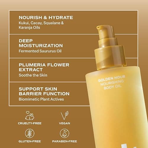 Saltair Body Oil – Silky After Shower and Bath Dry Oil for Women and Men – Non-Greasy, Well-Absorbing Moisturizer for Hydrating Dry Skin – Golden Hour Scent, 4oz thumbnail 8