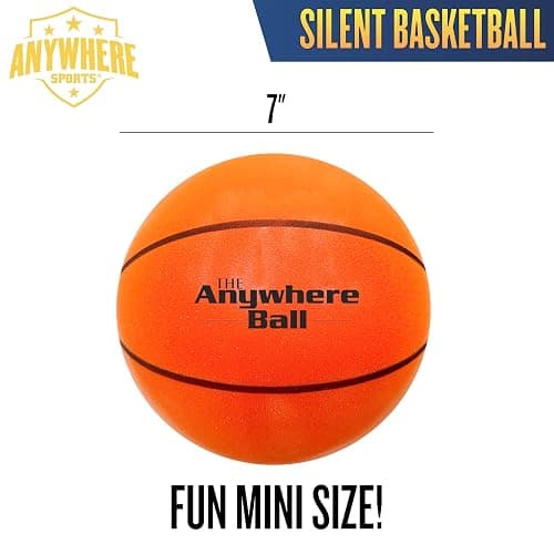 Anywhere Ball, Silent Basketball, Airless Foam for Indoor Training, Dribbling, and Realistic Bounce thumbnail 3