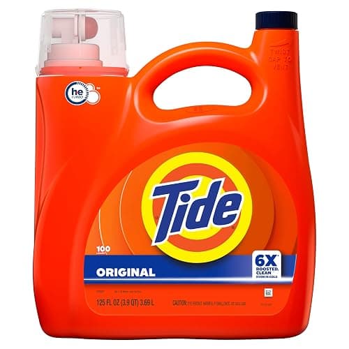 Tide Laundry Detergent Liquid, Original Scent, Works on 100% of Common Stains, Laundry Soap, Liquid Laundry Detergent, 100 Loads, 3.9 L thumbnail 15