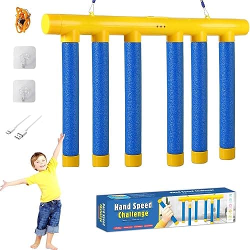 Upgrade Reflex Challenge Game - Drop The Stick, Catch All Drop Sticks Game, Hand Challenge, Hand Eye Coordination Reaction Training Toy, Adjustable Speed - Image 1