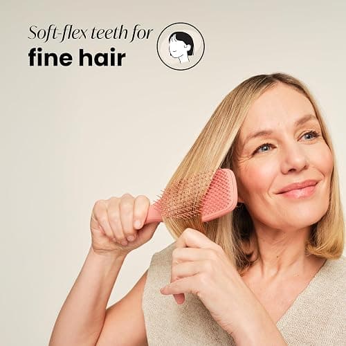 Tangle Teezer Fine & Fragile Ultimate Detangler Brush, Dry & Wet Hair Brush to Detangle & Reduce Breakage, Amazon Exclusive Sweet Cinnamon thumbnail 3