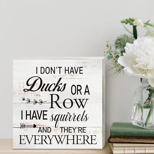 Funny Office Quote Wooden Box Sign Desk Decor Rustic Humorous Wood Block Plaque Box Sign for Home Living Room Shelf Table Decoration (5 X 5 Inch) thumbnail 2
