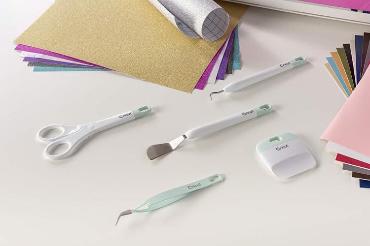 Cricut Basic Tool Set - 5-Piece Precision Tool Kit for Crafting and DIYs, Perfect for Vinyl, Paper & Iron-on Projects, Great Companion for Cricut Cutting Machines, Mint thumbnail 2