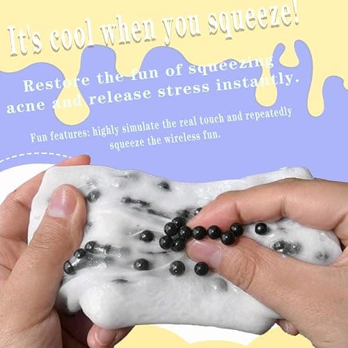 1Pcs Square Skin Picking Fidget Toys for Kids and Adults, Titata Pimple Popping Sensory Squeeze Toys for Stress Relieve Dermatillomania ADHD, and OCD thumbnail 4