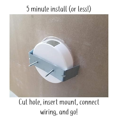Mount Genie Simple Built-in Wall Mount for Google Nest Mini (2nd Gen) | Award Winning Design | Improves Sound and Appearance | Designed in USA (5-pack) thumbnail 5