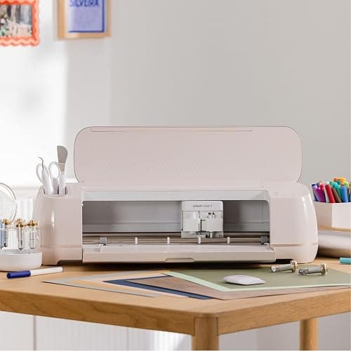 Cricut Maker 4 Machine with Vinyl and Iron-On Bundle - Beginner Friendly Craft Cutting Machine Set with Essential Materials, HTV and Adhesive Vinyl Variety Pack- DIY Decor Projects, Apparel and Decals thumbnail 6