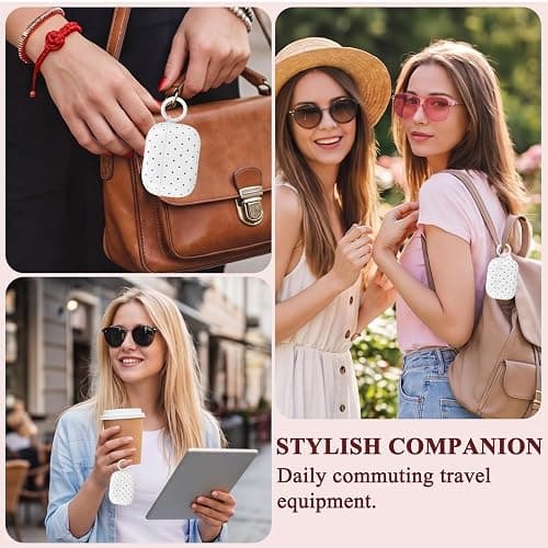 Kimiyaki Cute Polka Dot Case for AirPods Pro 3 with Cleaner Kit | Polka Dot Pattern Design,Shockproof,Full Protective Cover,Soft TPU,Daily,With Keychain,For Women,For Airpods Pro 3rd(2025) thumbnail 8