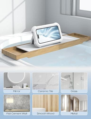 Lamicall Shower Phone Holder Waterproof - 480° Rotatable Retractable Adjustable Shower iPhone Case Holder, Bathroom Wall Phone Mount Stand Water Proof Anti Fog Case, Accessories for 4-7" Cellphones thumbnail 5