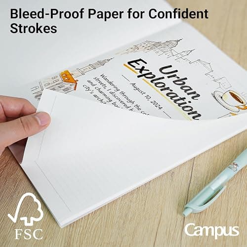 KOKUYO Campus Composition Notebook, 1 Pack B5 Lined Notebooks with 100 Sheets 6mm Ruled Paper, 7 x 10 inch Notebook for School and Work, School Supplies Comp Book for Journal Diary thumbnail 2