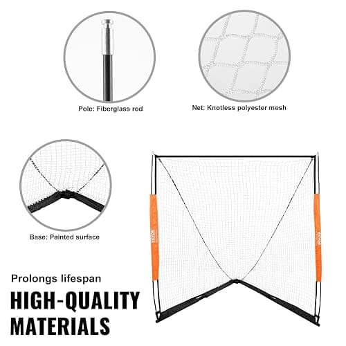 VEVOR Portable Lacrosse Goal - Complete Training Accessory Set with Extended Coverage for Youth and Adults thumbnail 5