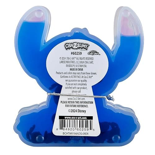 CRA-Z-Slimy Stitch Slime Toy- Glossy, Stretchy, Super Soft, Smooth Blue Stitch Slime with Stitch Shaped Confetti Mix-Ins for Boys and Girls, Lilo and Stitch Kids Toy Gift thumbnail 3