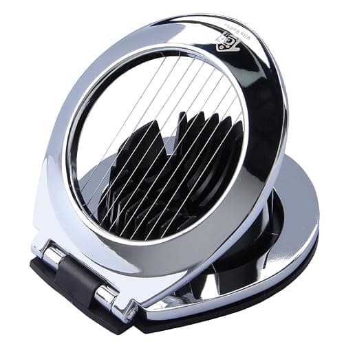 Vila KuChe Multi Function Stainless Steel Egg Slicer for Hard Boiled Eggs Dishwasher Safe Heavy Duty Egg Cutter Kitchen Helper thumbnail 8