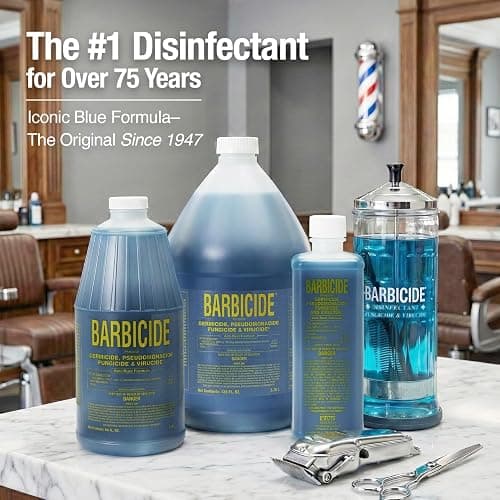BARBICIDE Disinfectant Concentrate – Pint (16 Fl Oz) | EPA-Registered, Hospital-Grade Germicide for Salons & Barbershops | Anti-Rust Solution for Shears, Combs & Professional Tools thumbnail 2