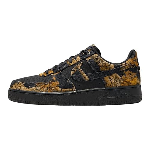 Air Force 1 '07 Realtree Men's Shoes (Off Noir/Multi-Color/Gum Yellow/Multi-Color) Size 7 - Image 1
