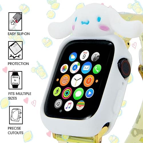 Sonix x Sanrio Apple Watch Cover | Bumper Case for Apple Watch | Protective Silicone Cover | Fits 38mm/40mm/41mm | Cinnamoroll - White thumbnail 6