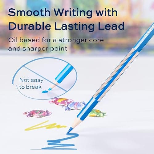 finenolo 72 Colored Pencils for Adult Coloring Books, Soft Core, Art Drawing Pencils for Artists Beginners, Coloring Pencils Set with Sharpener for Coloring, Sketching, Painting thumbnail 4