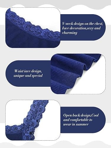 Sintege Women's Lace Patchwork Tank Top Lace Camisole Tank Sleeveless Cami Crop Y2k Tops thumbnail 5