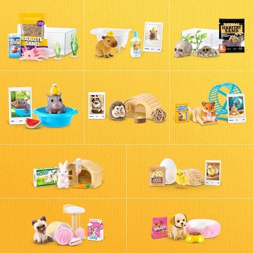 My Mini Pet Series 1 (2 PACK) by ZURU – Collectible Mystery Capsule with Miniature Pet, Home, & Accessories, Unbox Adorable Critters & Playscape for Girls & Collectors. thumbnail 4