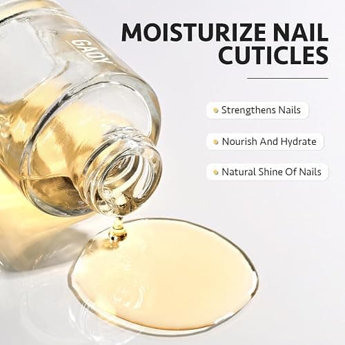 GAOY Cuticle Care Kit - Cuticle Oil and Cuticle Remover, 20ml 2 Pcs Cuticle Nourishes and Softener, Promotes Nail Growth and Strength thumbnail 3