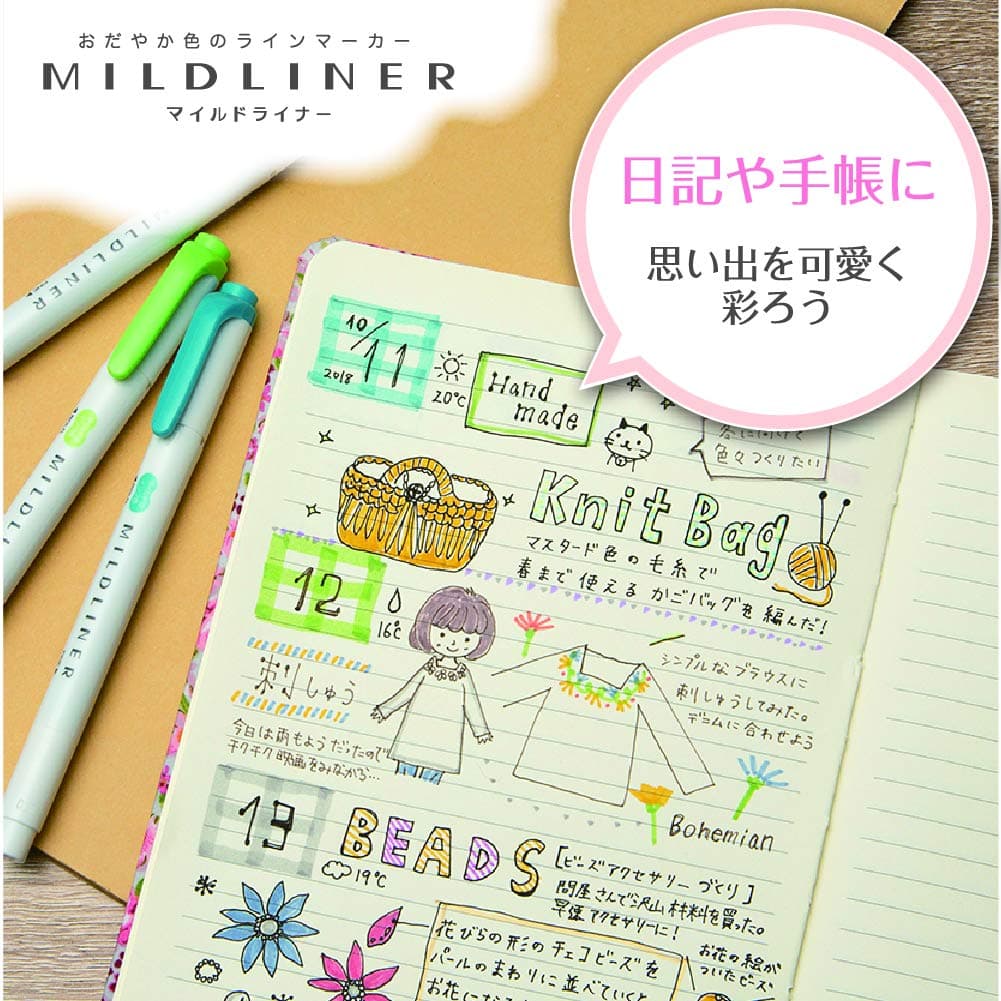 Zebra Mildliner 25 Colors Set WKT7-25C thumbnail 5