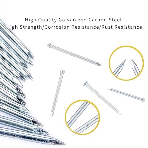 MAEXXNA 1080-Piece Nail Assortment Kit (7 Sizes): 1080 Count Fasteners Made of Steel for Hanging Pictures, Woodworking Projects, and General Use thumbnail 4